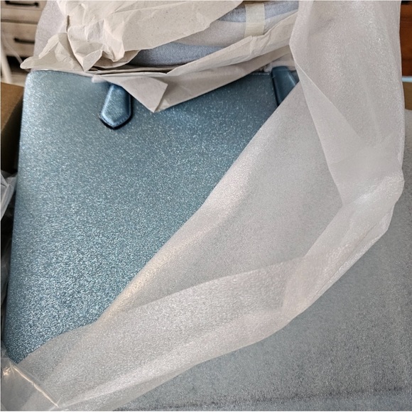 🎉4x HP🎊🆕NWT Kate Spade ♠️ Frost Sky Tinsel Tote - Picture 8 of 8